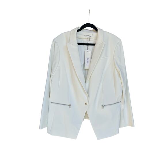 NWT Veronica Beard Iconic Scuba Dickey Jacket Blazer White Size 20 - Picture 7 of 13